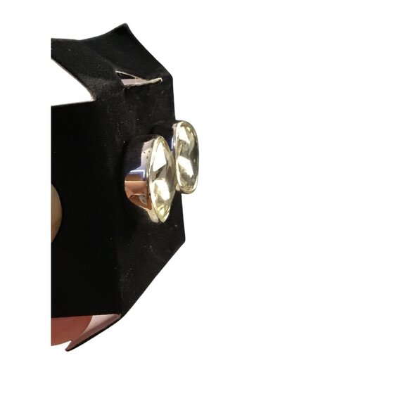 Avon Silver Tone Color Brights Button Earrings (1584) - Picture 3 of 5